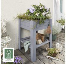 Hochbeet auf Stelzen Wagner System Geen Box Light 53,5 x 53,5 x 70 cm grau