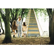 Indianerzelt plum Holz Tipi 330 kesseldruckimprägniert