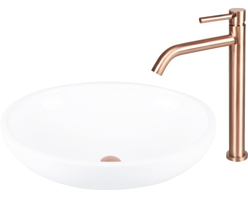 Waschbecken und Armatur für das Badezimmer