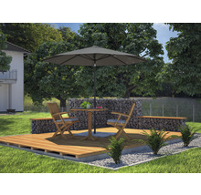 Sonnenschirm Makrschirm Soluna Ø 300 cm Polyester (PES) dunkelgrau-thumb-3