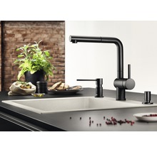 Blanco Küchenarmatur LINUS DVGW geprüft schwarz matt 525807-thumb-1
