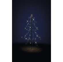Dekorativer Weihnachtsbaum mit Sternen und Lichtern