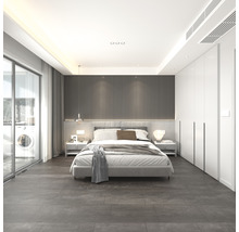 Vinyl-Fliese Macau selbstklebend dunkelgrau 60x30 cm-thumb-3