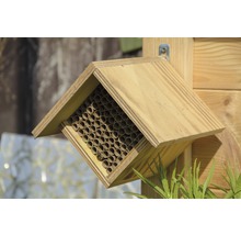 Holz Bienenhotel mit Niströhren