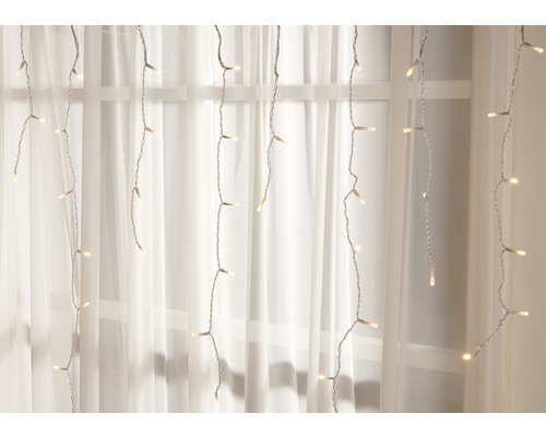 Eisregenlichterkette Lafiora 12 x 0,7 m + 10 m Zuleitung 600 LEDs Lichtfarbe warmweiß inkl. Timer und Dimmer Eisregenlichterkette Lafiora 12 x 0,7 m + 10 m Zuleitung 600 LEDs Lichtfarbe warmweiß inkl. Timer und Dimmer