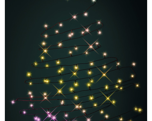 Weihnachtsbaumförmige Lichterkette