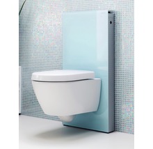 Wand-Tiefspül-WC mit Spülkasten in Badezimmer
