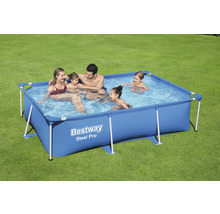 Aufstellpool Framepool Bestway Family eckig 259x170x61 cm ohne Zubehör blau