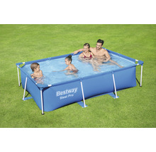 Aufstellpool Framepool Bestway Family eckig 259x170x61 cm ohne Zubehör blau
