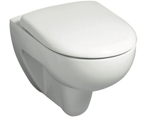 Wand-WC aus Keramik mit Deckel