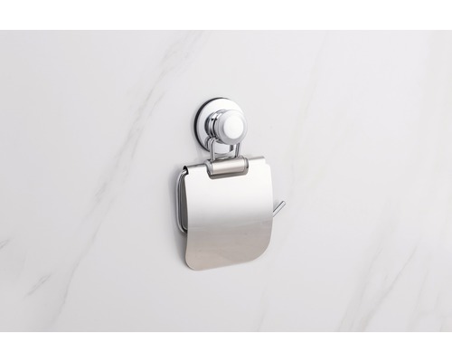 Toilettenpapierhalter aus Metall mit Saugnapf zur Wandmontage