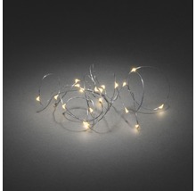Lichterkette Konstsmide silber 3,9 m + 0,5 m Zuleitung 40 LEDs Lichtfarbe bernstein-thumb-0