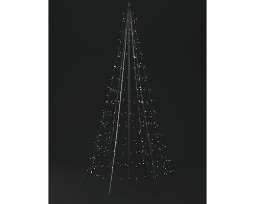 Dekorativer, kegelförmiger Weihnachtsbaum mit Lichtern für den Innen- und Außenbereich.