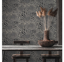 Vliestapete 37861-2 Metropolitan Stories 2 Palme dunkel