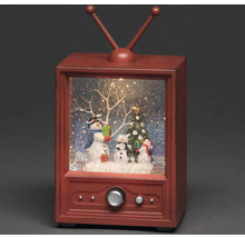 LED Wasserlaterne Konstsmide Fernseher mit Schneemännern Lichtfarbe warmweiß-thumb-0