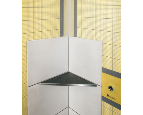 Eckregal für die Dusche mit dreieckiger Ablage