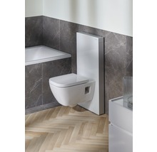 Hänge-WC mit Vorwandinstallation im Badezimmer.