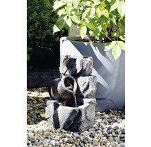Design Zimmerbrunnen mit Amphore 17,2x16,2x27 cm Kunststein grau inkl. Schlauch und Pumpe-thumb-2