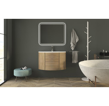 Waschtischunterschrank Eden 90 cm Tabak Eiche