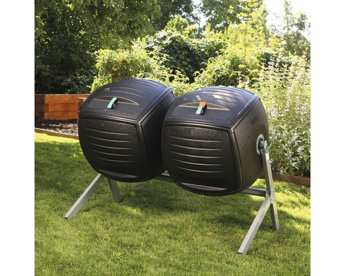 Twin-Komposter 380 Liter inklusive Stahlgestell Twin-Komposter 380 Liter inklusive Stahlgestell