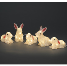 Dekorative Hasenfiguren mit Beleuchtung für den Innenbereich
