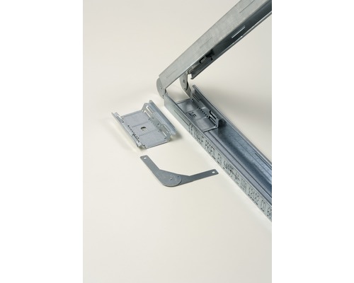 Knauf Adapter für Multiverbinder 30°-280° 95 mm Pack = 50 St Metall Schubladenschiene mit Zubehör für Schubladenmontage