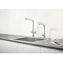 GROHE Küchenarmatur mit Sprudel GROHE BLUE PRO chrom 31347003