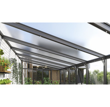Terrassenüberdachung mit Polycarbonatplatten und Aluminiumrahmen