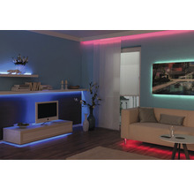 TIP Betriebsfertiges LED Strip-Set 10 m 19W 600 lm 3000 K warmweiß RGB Farbwechsel 120 LED´s 24V mit Fernbedienung-thumb-7