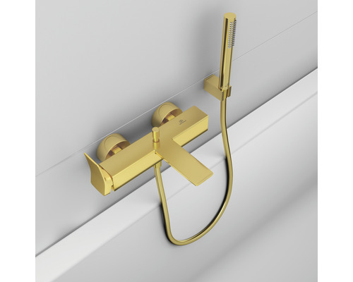 Wannenarmatur mit Handbrause zur Wandmontage