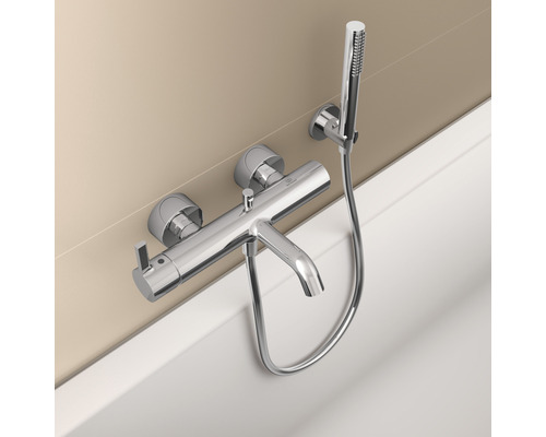 Aufputz-Badewannenarmatur mit Handbrause