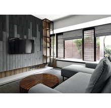 Wandkissen Kingston grau Gewebte-Optik 15 x 90 cm