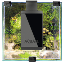 Aquarium Aquael Shrimp Set Day & Night 10 inkl. LED-Beleuchtung, Filter, Heizer, ohne Unterschrank schwarz ca. 10 l, ca. 20 x 20 x 25 cm mit Lampe Höhe ca. 35 cm