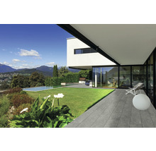 Feinsteinzeug Terrassenplatte Portland Plata rektifizierte Kante 180 cm x 40 cm x 2 cm