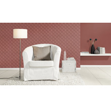 Vliestapete 688061 Tropical House Uni rot