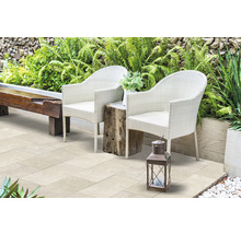 Muster zu Feinsteinzeug Terrassenplatte Antiquus Vanilla