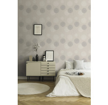 Vliestapete 93791-2 Kreisdekor beige