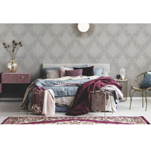 Vliestapete 95372-1 Ornament Glitzer grau