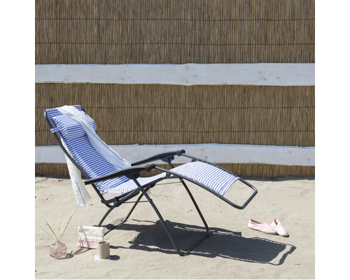 Relaxsessel Lafuma HORNBACH | Padded RSX blau/weiß