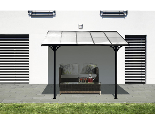 Terrassenüberdachung WESTMANN Bruce 313 x 300 cm schwarz