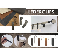 Lederclips zur Befestigung von Gardinen und Vorhängen