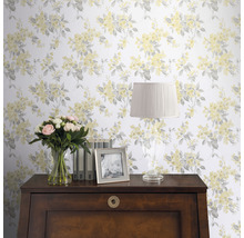 Vliestapete 113366 Laura Ashley Apple Blossom Gelb