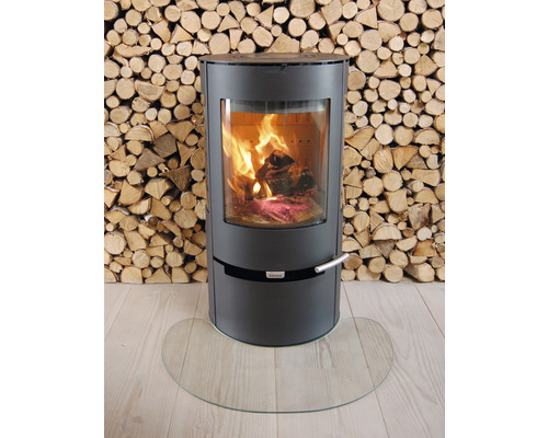 Funkenschutzplatte Aduro Glas halbrund 106,3x101,5 cm | HORNBACH