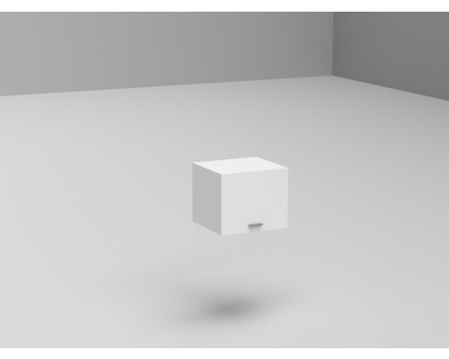 Würfelförmiger Hängeschrank mit Griff