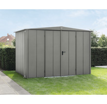 Metall Gerätehaus im Garten mit Doppeltür