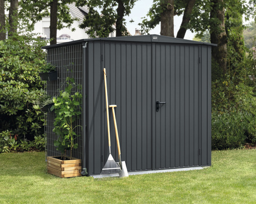 Gartenhaus Hörmann EcoStar Trend-S Typ 2 RAL7016 Doppeltür 258,8 x 247,7 cm anthrazit Gartenhaus Hörmann EcoStar Trend-S Typ 2 RAL7016 Doppeltür 258,8 x 247,7 cm anthrazit
