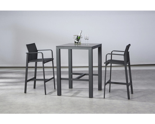 Barset mit einem Tisch, zwei Stühlen, einer Flasche und zwei Gläsern