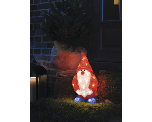 Konstsmide LED Acryl Weihnachtsmann, warmweiß H36cm