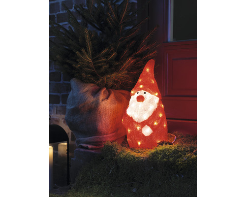 Konstsmide LED Acryl Weihnachtsmann,warmweiß H38cm | HORNBACH
