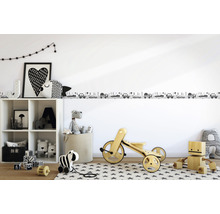 Bordüre 45847 Kids Walls Autos Straße grau weiß 5 m x 17,5 cm